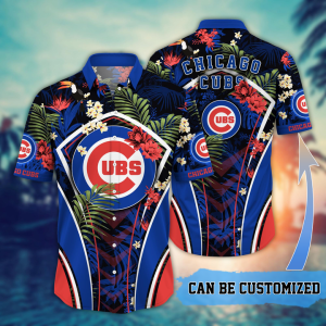 Customized Chicago Cubs MLB Flower Summer Tropical Hawaiian Shirt HWS0549