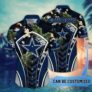 Customized Dallas Cowboys NFL Flower Summer Tropical Hawaiian Shirt HWS0555