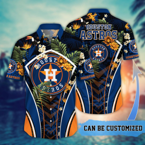 Customized Houston Astros MLB Flower Summer Tropical Hawaiian Shirt HWS0560