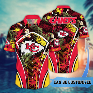 Customized Kansas City Chiefs NFL Flower Summer Tropical Hawaiian Shirt HWS0564