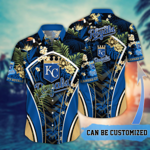 Customized Kansas City Royals MLB Flower Summer Tropical Hawaiian Shirt HWS0565