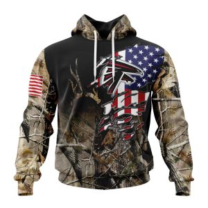 Customized NFL Atlanta Falcons Special Camo Realtree Hunting Unisex Hoodie TH0905