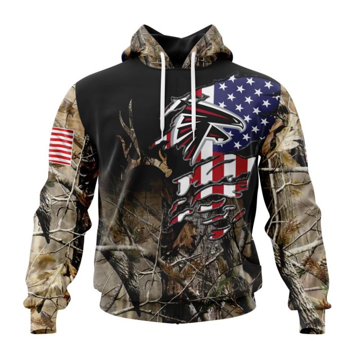 Customized NFL Atlanta Falcons Special Camo Realtree Hunting Unisex Hoodie TH0905