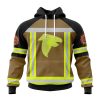 Customized NFL Atlanta Falcons Special Firefighter Uniform Design Unisex Hoodie TH0906
