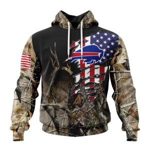 Customized NFL Buffalo Bills Special Camo Realtree Hunting Unisex Hoodie TH0917