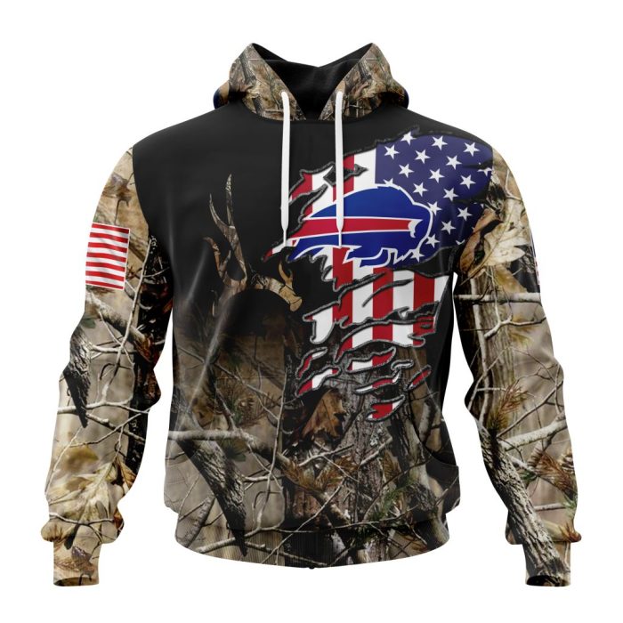 Customized NFL Buffalo Bills Special Camo Realtree Hunting Unisex Hoodie TH0917