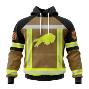 Customized NFL Buffalo Bills Special Firefighter Uniform Design Unisex Hoodie TH0918