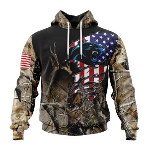 Customized NFL Carolina Panthers Special Camo Realtree Hunting Unisex Hoodie TH0923