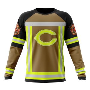 Customized NFL Chicago Bears Special Firefighter Uniform Design Unisex Sweatshirt SWS067