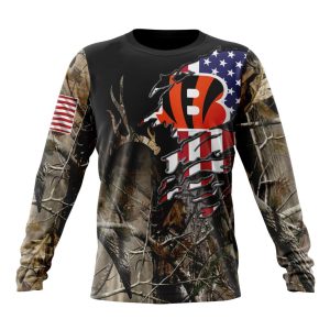 Customized NFL Cincinnati Bengals Special Camo Realtree Hunting Unisex Sweatshirt SWS072