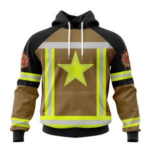 Customized NFL Dallas Cowboys Special Firefighter Uniform Design Unisex Hoodie TH0947