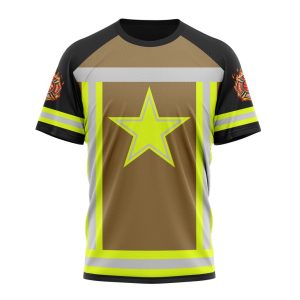 Customized NFL Dallas Cowboys Special Firefighter Uniform Design Unisex Tshirt TS2801