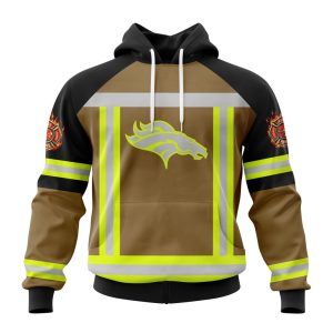Customized NFL Denver Broncos Special Firefighter Uniform Design Unisex Hoodie TH0955
