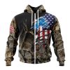 Customized NFL Detroit Lions Special Camo Realtree Hunting Unisex Zip Hoodie TZH0266