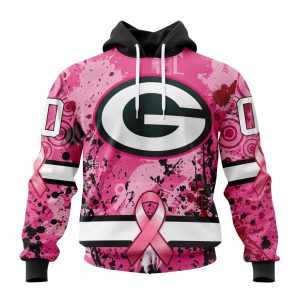 Customized NFL Green Bay Packers I Pink I Can! In October We Wear Pink Breast Cancer Unisex Hoodie TH0965