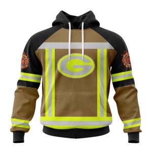 Customized NFL Green Bay Packers Special Firefighter Uniform Design Unisex Hoodie TH0967
