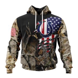 Customized NFL Indianapolis Colts Special Camo Realtree Hunting Unisex Hoodie TH0978