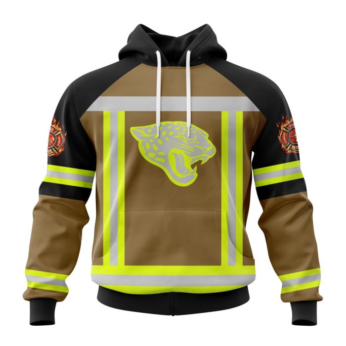 Customized NFL Jacksonville Jaguars Special Firefighter Uniform Design Unisex Hoodie TH0985
