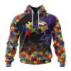 Customized NFL Minnesota Vikings Autism Awareness Design Unisex Hoodie TH1017