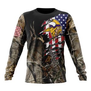 Customized NFL Minnesota Vikings Special Camo Realtree Hunting Unisex Sweatshirt SWS157