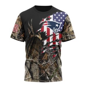 Customized NFL New England Patriots Special Camo Realtree Hunting Unisex Tshirt TS2880