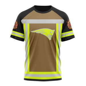 Customized NFL New England Patriots Special Firefighter Uniform Design Unisex Tshirt TS2881
