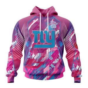 Customized NFL New York Giants I Pink I Can Fearless Again Breast Cancer Unisex Hoodie TH1036