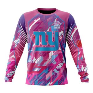 Customized NFL New York Giants I Pink I Can Fearless Again Breast Cancer Unisex Sweatshirt SWS173