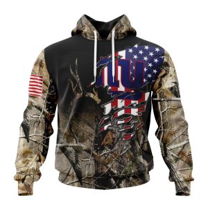 Customized NFL New York Giants Special Camo Realtree Hunting Unisex Hoodie TH1038