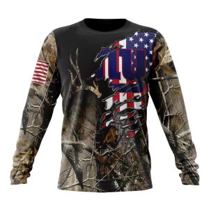 Customized NFL New York Giants Special Camo Realtree Hunting Unisex Sweatshirt SWS175
