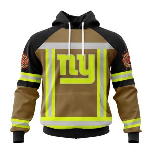 Customized NFL New York Giants Special Firefighter Uniform Design Unisex Hoodie TH1039