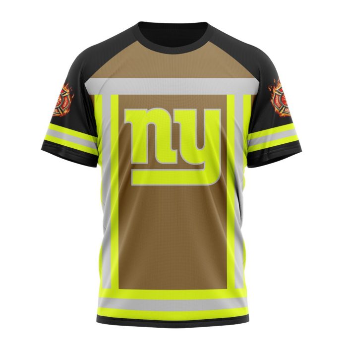 Customized NFL New York Giants Special Firefighter Uniform Design Unisex Tshirt TS2893