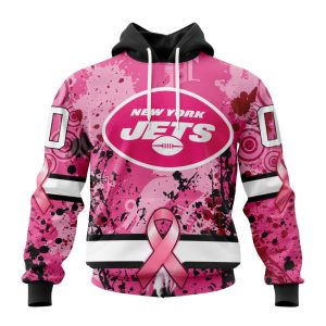 Customized NFL New York Jets I Pink I Can! In October We Wear Pink Breast Cancer Unisex Hoodie TH1043