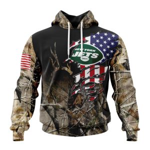 Customized NFL New York Jets Special Camo Realtree Hunting Unisex Hoodie TH1044