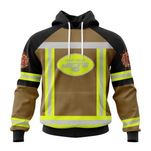 Customized NFL New York Jets Special Firefighter Uniform Design Unisex Hoodie TH1045