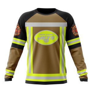 Customized NFL New York Jets Special Firefighter Uniform Design Unisex Sweatshirt SWS182