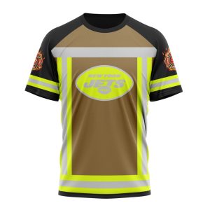 Customized NFL New York Jets Special Firefighter Uniform Design Unisex Tshirt TS2899