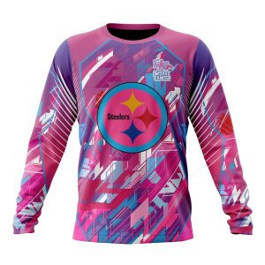 Customized NFL Pittsburgh Steelers I Pink I Can Fearless Again Breast Cancer Unisex Sweatshirt SWS191