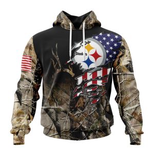 Customized NFL Pittsburgh Steelers Special Camo Realtree Hunting Unisex Hoodie TH1056