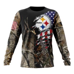 Customized NFL Pittsburgh Steelers Special Camo Realtree Hunting Unisex Sweatshirt SWS193