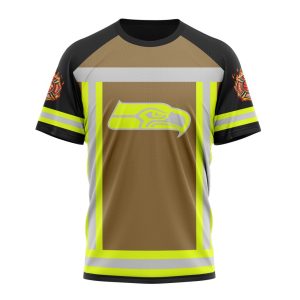 Customized NFL Seattle Seahawks Special Firefighter Uniform Design Unisex Tshirt TS2923