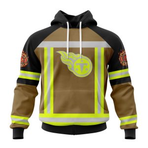 Customized NFL Tennessee Titans Special Firefighter Uniform Design Unisex Hoodie TH1081