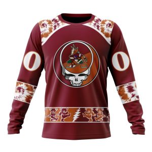 Customized NHL Arizona Coyotes Special Grateful Dead Skull Unisex Sweatshirt SWS1241