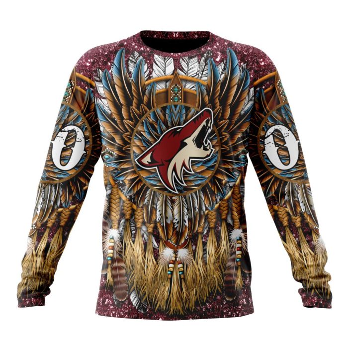 Customized NHL Arizona Coyotes Special Native Costume Design Unisex Sweatshirt SWS1242