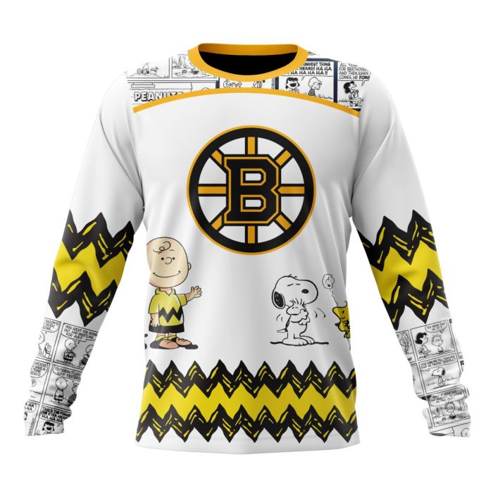 Customized NHL Boston Bruins Special Snoopy Design Unisex Sweatshirt SWS1257