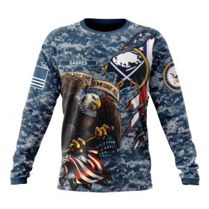 Customized NHL Buffalo Sabres Honor US Navy Veterans Unisex Sweatshirt SWS1265