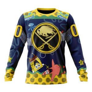 Customized NHL Buffalo Sabres Specialized Jersey With SpongeBob Unisex Sweatshirt SWS1274