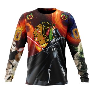 Customized NHL Chicago BlackHawks Specialized Darth Vader Star Wars Unisex Sweatshirt SWS1309