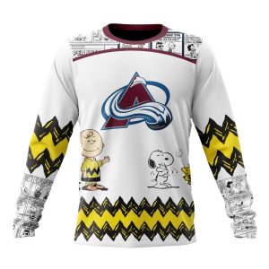 Customized NHL Colorado Avalanche Special Snoopy Design Unisex Sweatshirt SWS1321