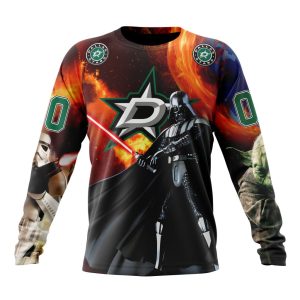 Customized NHL Dallas Stars Specialized Darth Vader Star Wars Unisex Sweatshirt SWS1348